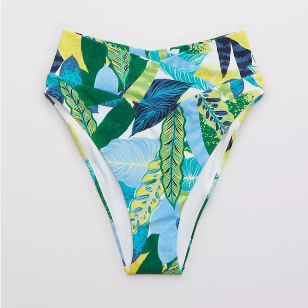 LIKE NEW Aerie Crossover High Cut Cheeky Bikini Bottom